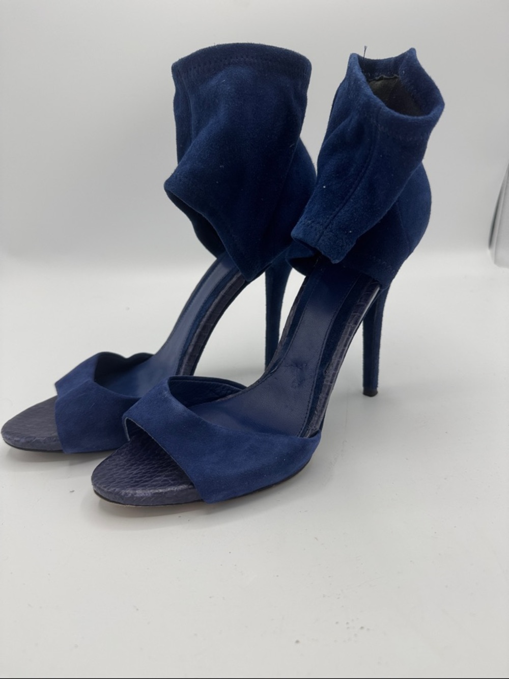 Designer Brian Altman. Suede high heels